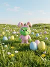 Grinch in bunny costume