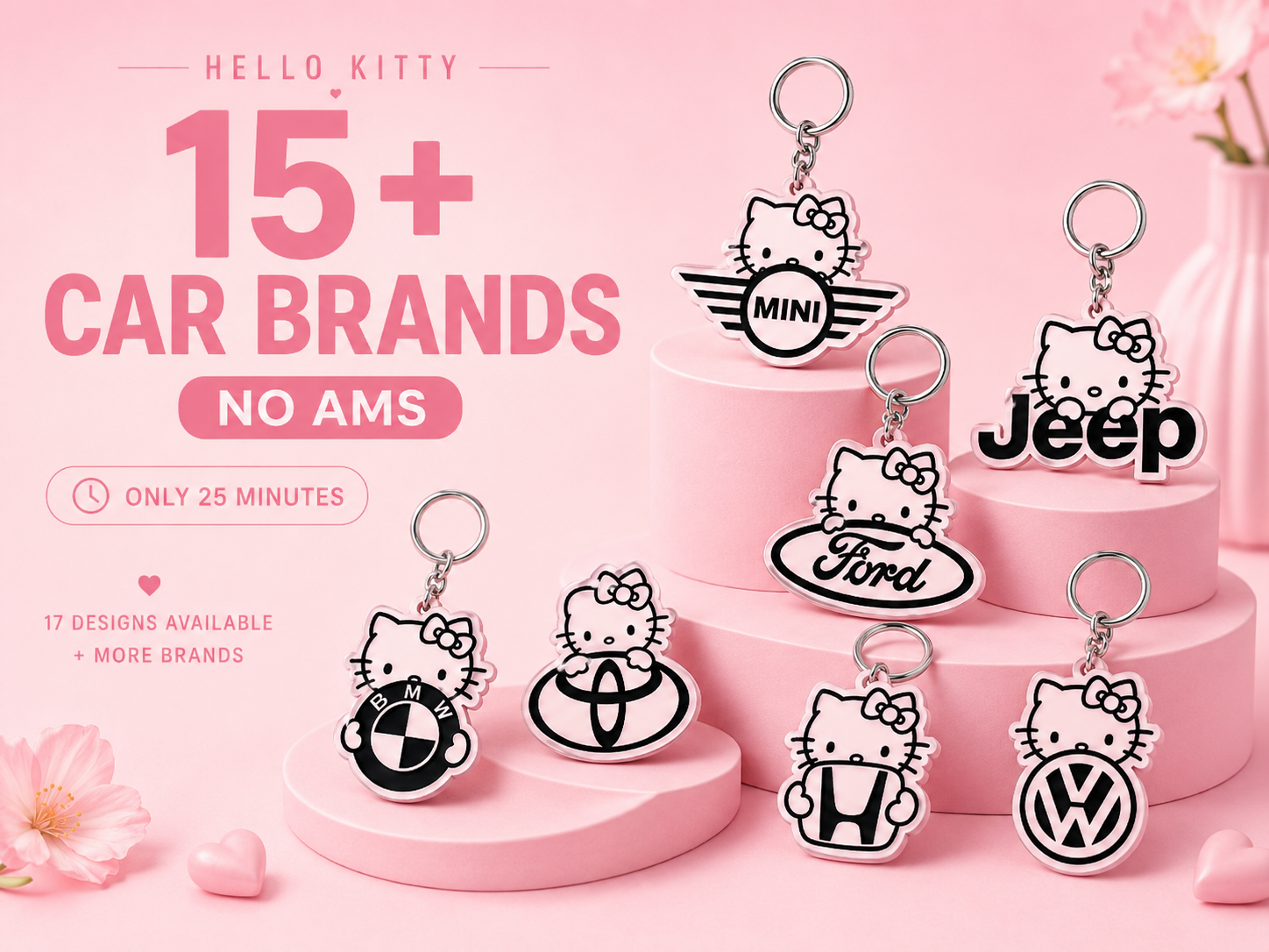 Hello Kitty Portachiavi Auto