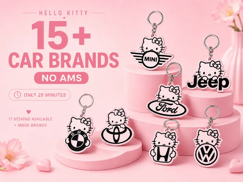 Hello Kitty Portachiavi Auto