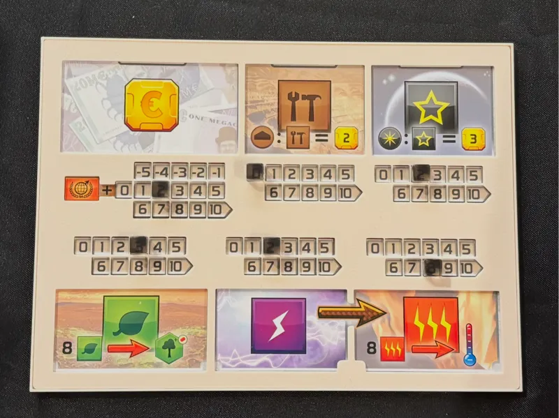Terraforming Mars Player Board Overlay