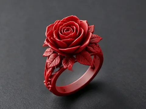 Soporte: 盛放玫瑰・Blazing Full‑Blown Rose — referencia de MakerWorld