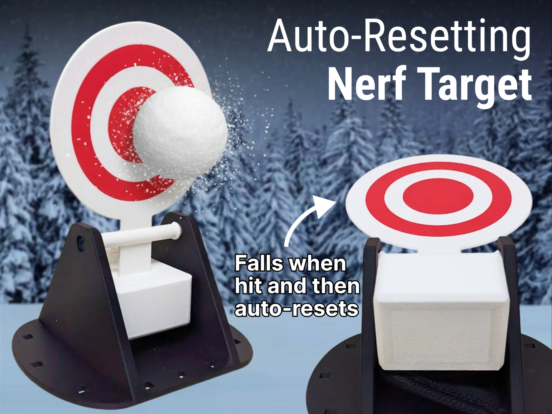 Auto-Reset Target for Nerf, Airsoft, and more