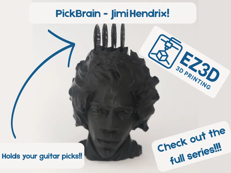 Pickbrain - Jimi Hendrix Guitar Pick Holder