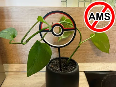 Pokéball Plant Trellis / Plant Holder (No AMS)