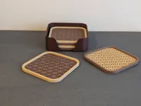 Set 2 Coasters, Squared Medium