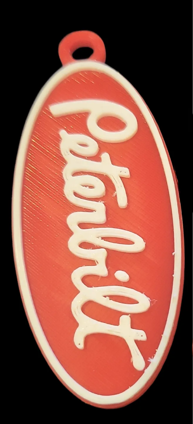 peterbilt logo keychain