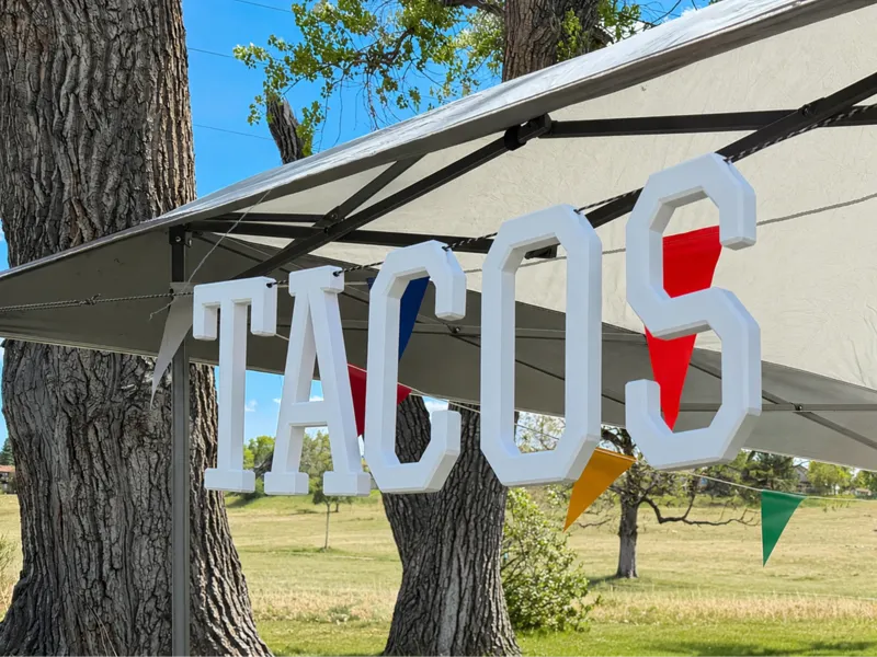 TACOS Sign Letters