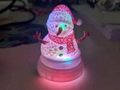 Snowman lamp/lantern