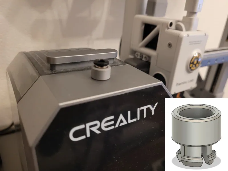 Bowden tube holder for Creality Space Pi
