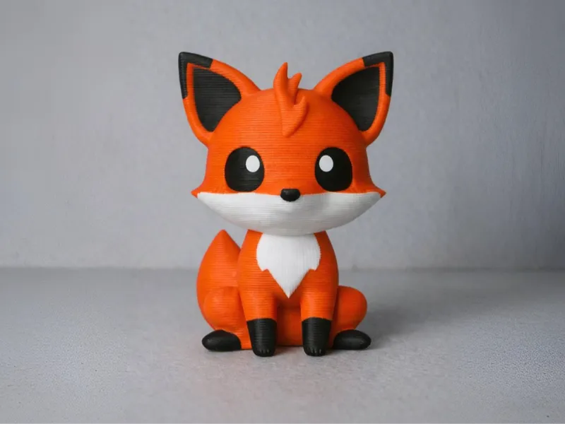 Fiery Fox with a Tail