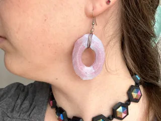 Rough Rock Wire Wrapped Earrings