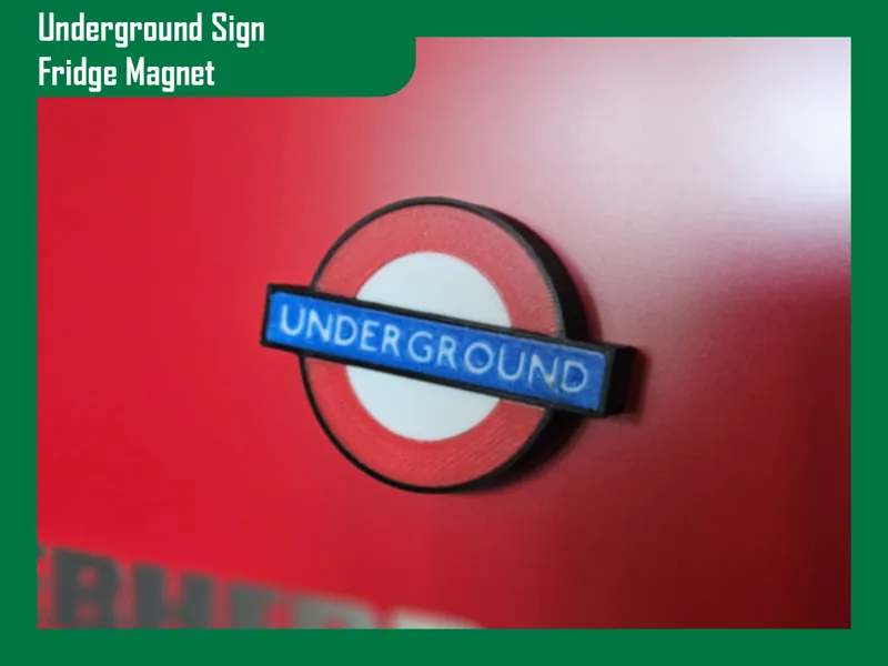 London Underground Sign Fridge Magnet