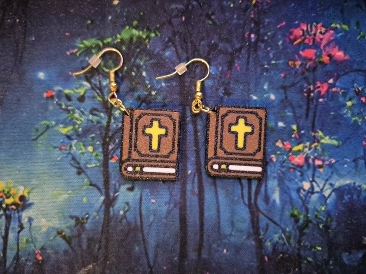Christian Bible Earrings view 2