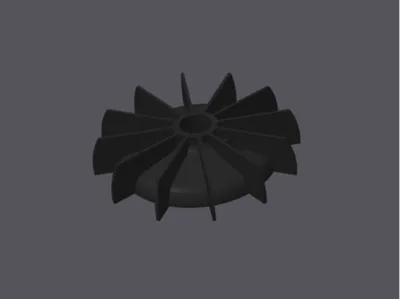 Fan impeller 22mm inner 140mm outer