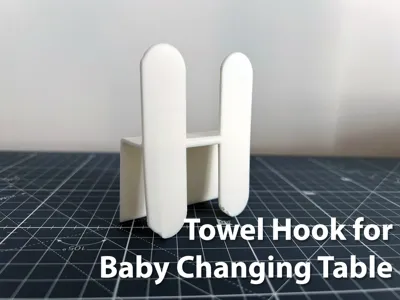 Towel Hook for Baby Changing Table