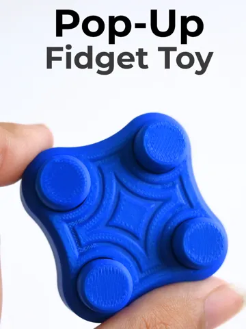 Objeto manipulable: Pop-Up Fidget Toy [Print In Place] — vista de referencia 2