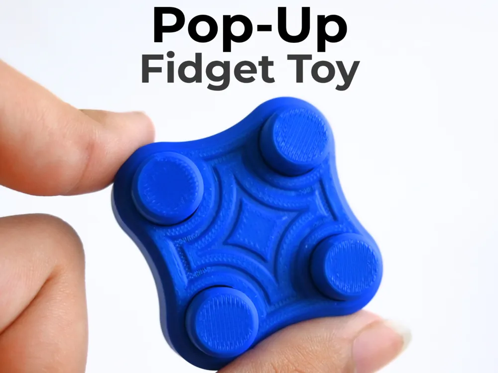 Objeto manipulable: Pop-Up Fidget Toy [Print In Place]. Referencia del modelo original.