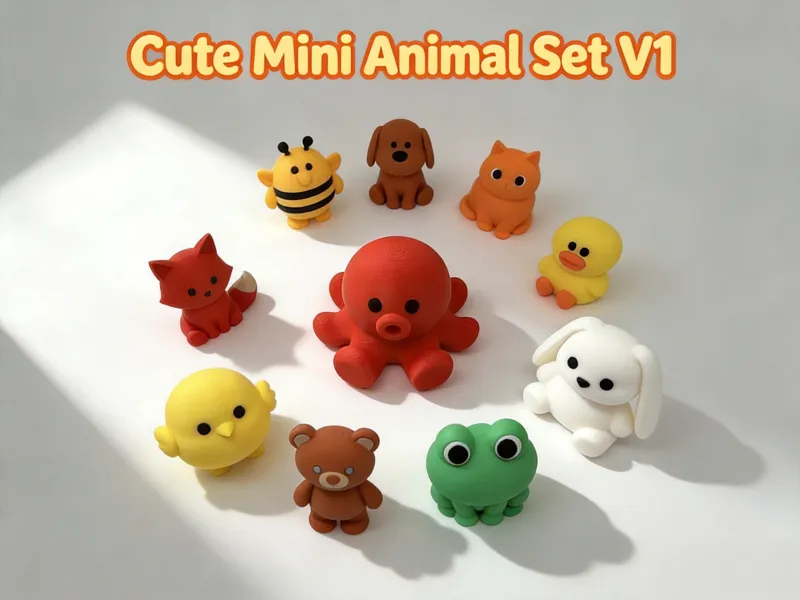 Cute Mini Animal Set V1
