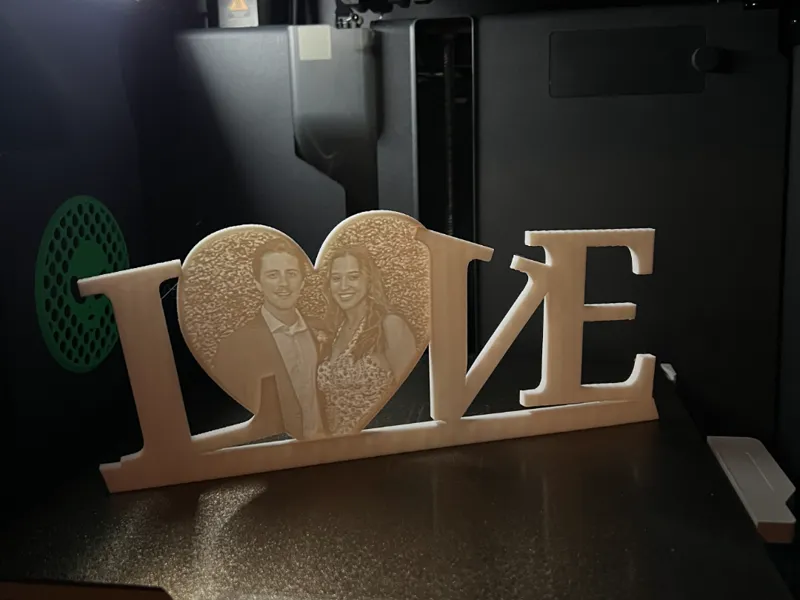 Valentines Litho with love