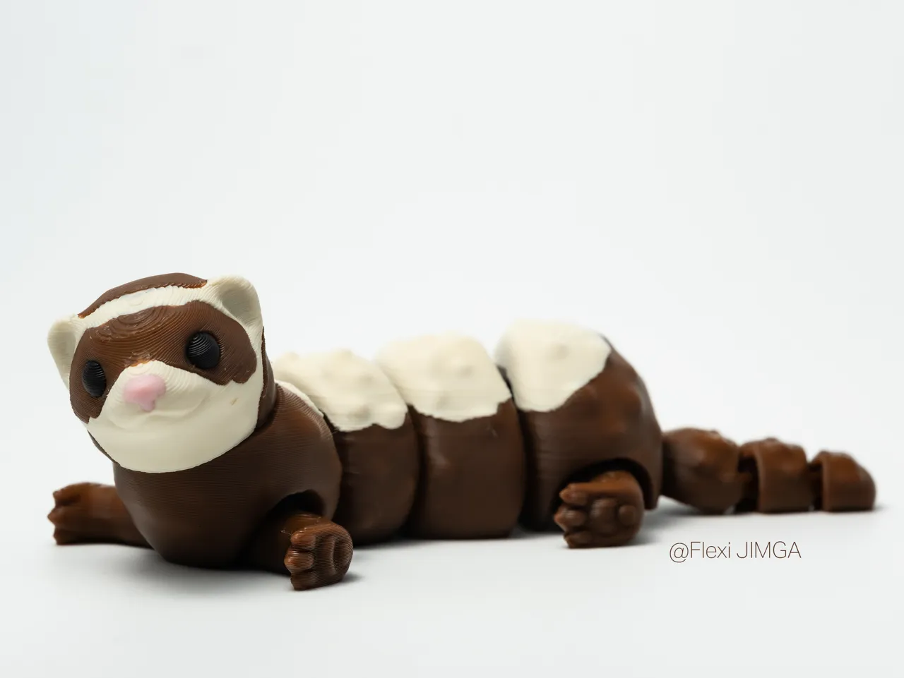 Cute FERRET Tiny Articulated Figure view 3