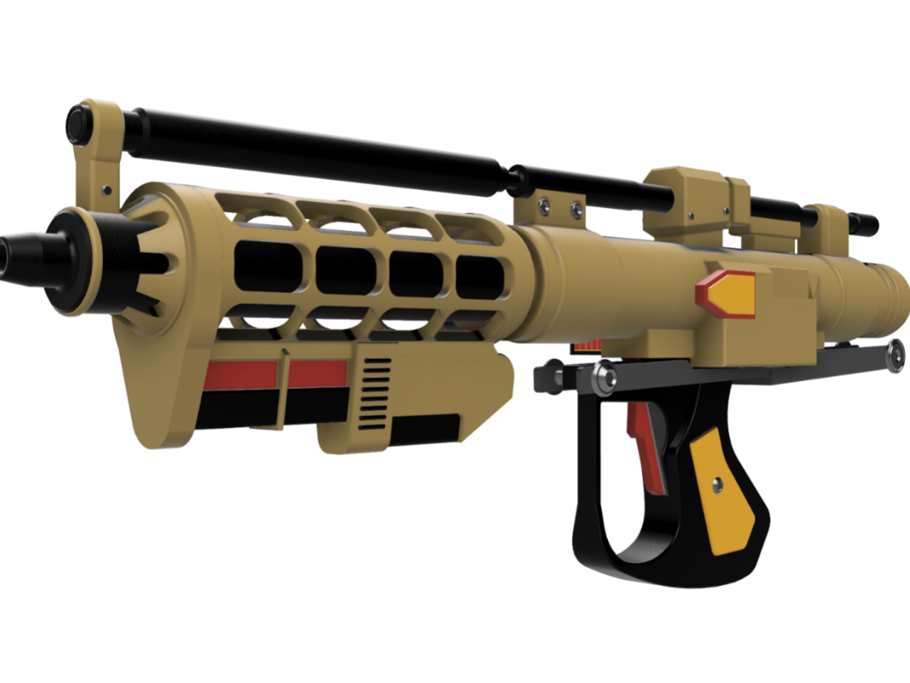 Miniatura 1 do modelo 3D Star Wars - E5 Droid Blaster