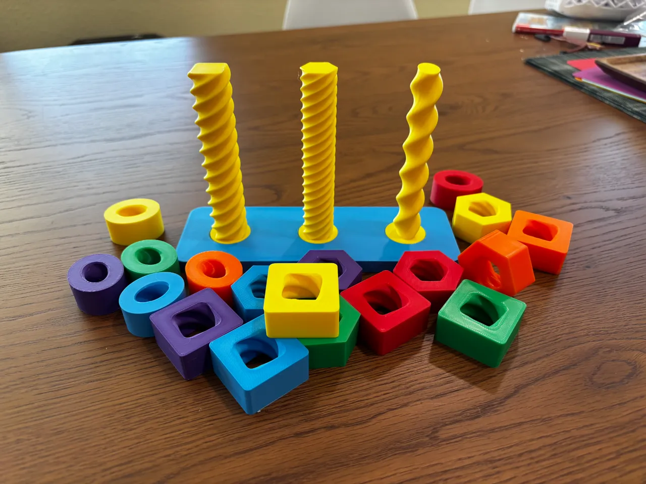 Spinning Shapes Children's Toy | Fine Motor Skills view 4