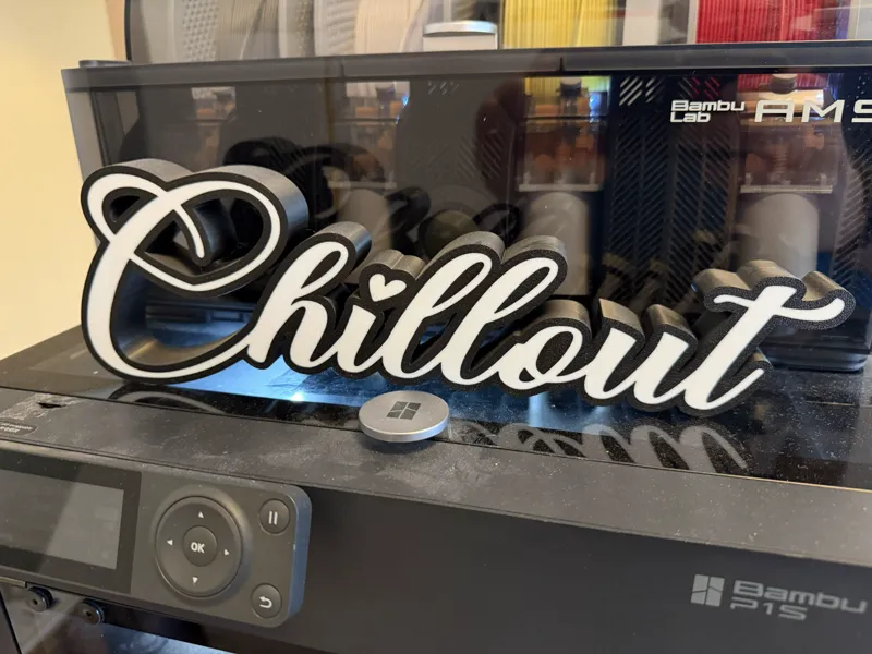 Chillout Schriftzug