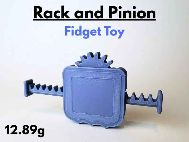 Rack and Pinion Fidget (print in place)