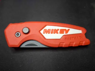 Milwaukee FASTBACK inset nameplate. 