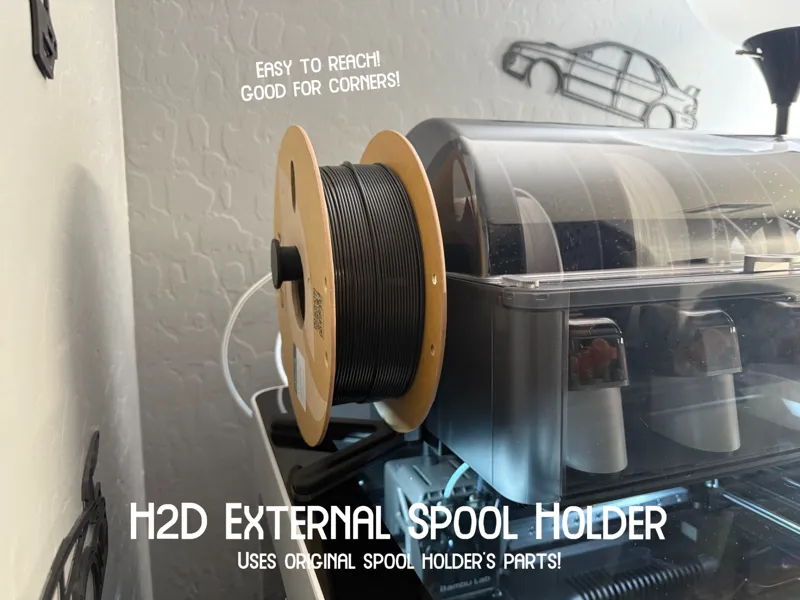 H2D External Spool Holder | Poor Man's Second AMS