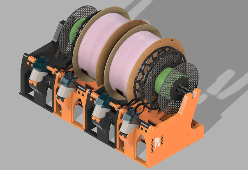 Mega Python AMS - Ultimate Bambu Lab AMS by humebeam MakerWorld ...