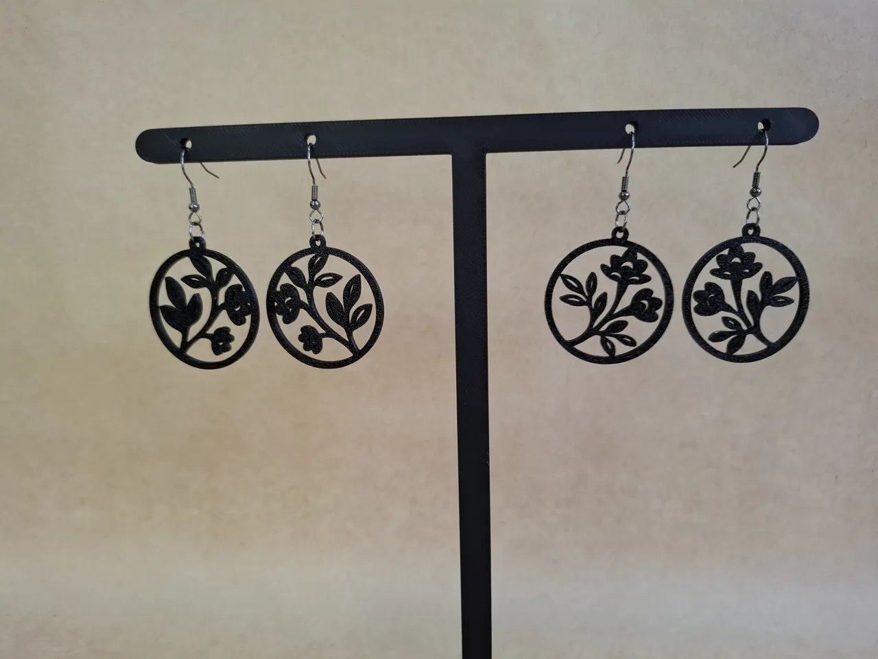 Minimalist Floral Earrings view 2