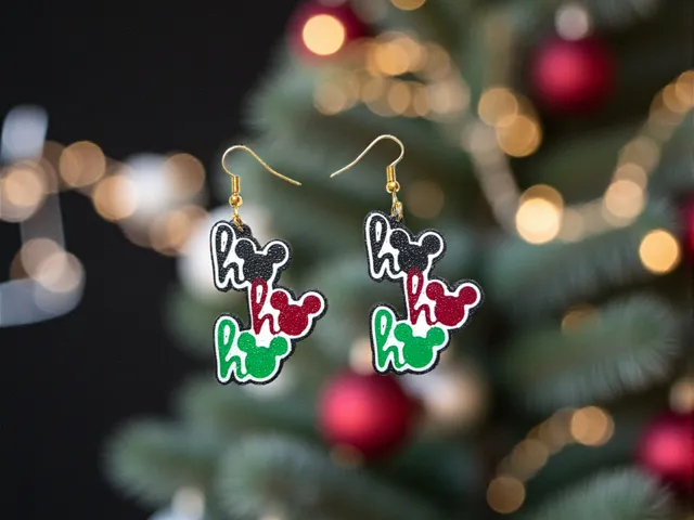 Ho Ho Ho Mickey Mouse earrings