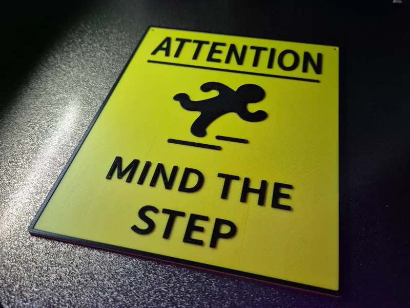 Mind the Step sign