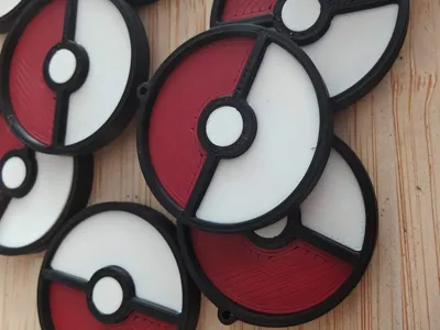 pokemon pokeball coin medal hanger necklace no AMS