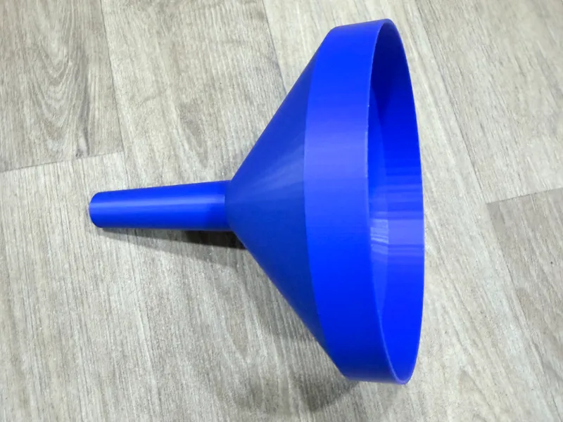 large funnel 150mm. NO supports needed