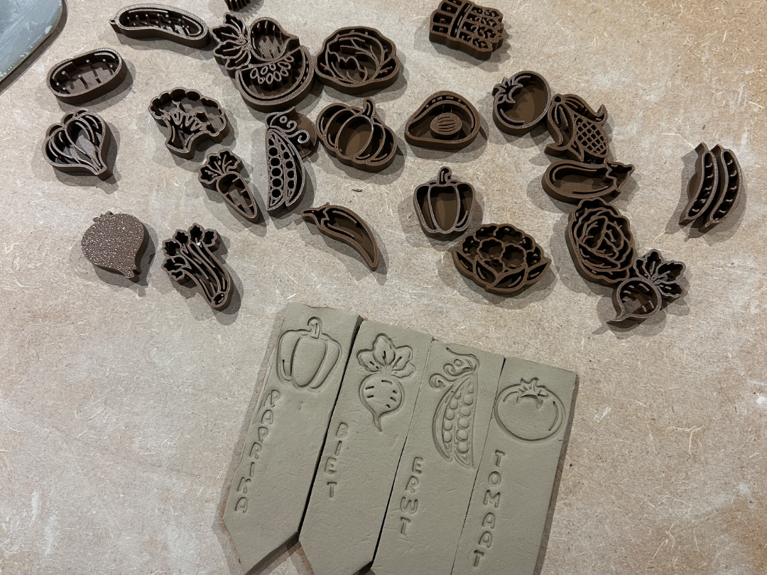 Veggie stamps for Garden Plant Markers