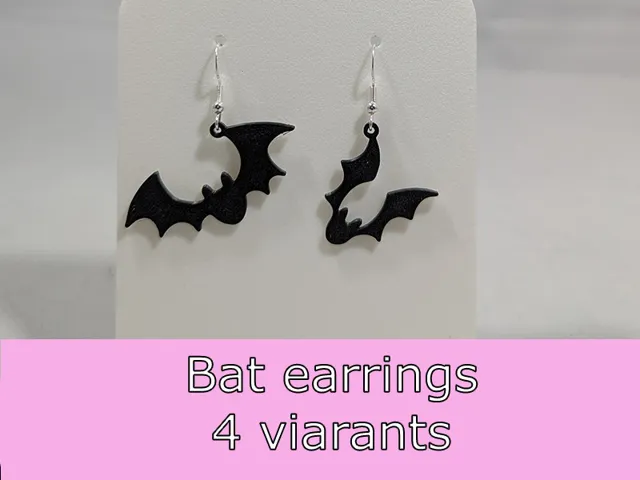 Bat earrings - 4 variants