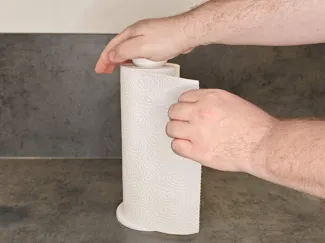 Improved Push to Tear - Kitchen Paper Towel Holder