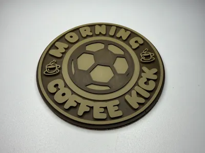 Football Morning Kick Coaster Coffee