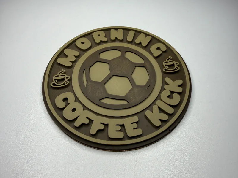 Football Morning Kick Coaster Coffee