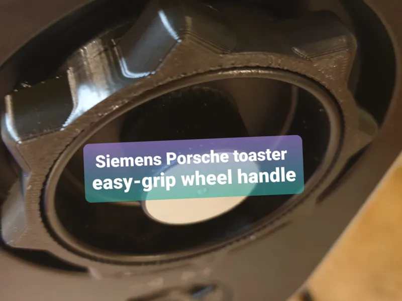Siemens Porsche Design Toaster Wheel Knob