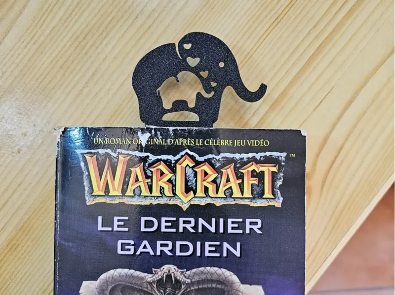 Bookmark Elephant and baby