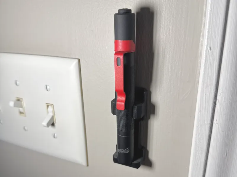 Flashlight Wall Mount for Milwaukee 2105 Pen Light