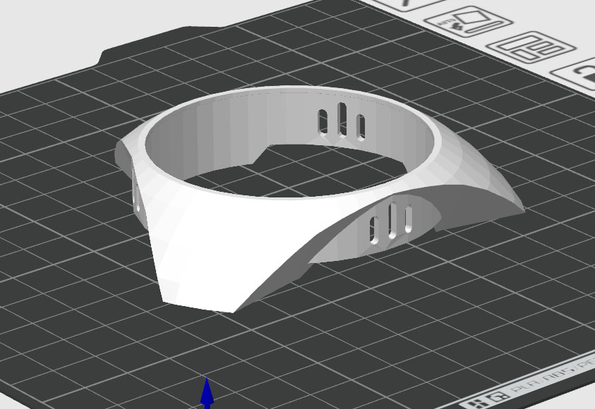 Miniatura 1 do modelo 3D 现代简约磁吸吸顶灯（适配001灯具改造）无支撑