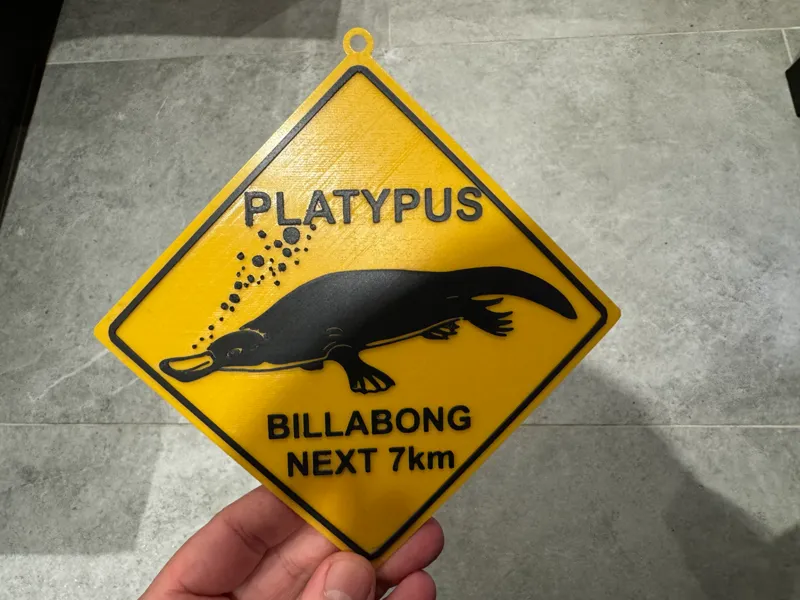 RoadSign Platypus