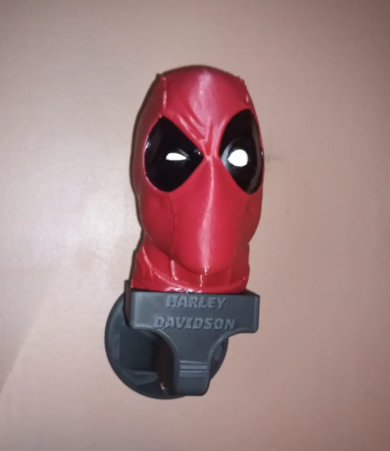 Deadpool helmet holder