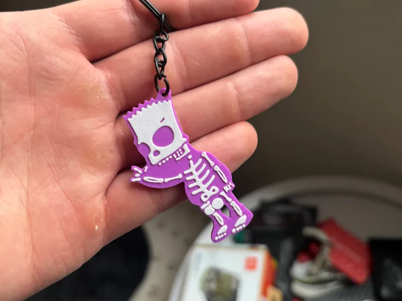 Simpson Skeleton Keychain