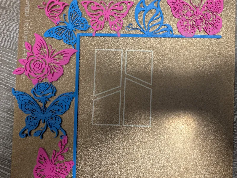 Butterfly remembrance door decoration