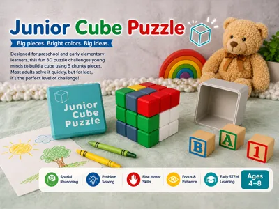 Junior Cube Puzzle & Case